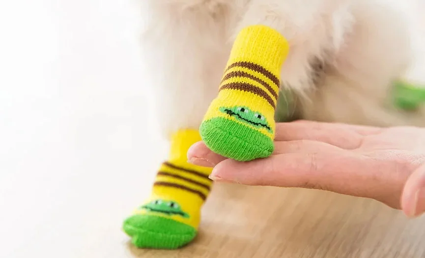 Non-Slip Cute Dog Socks Pack